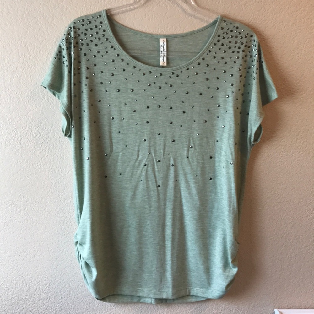 Light green top